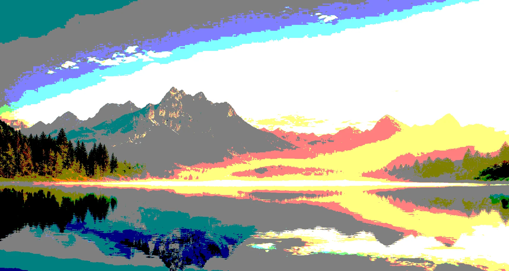 Posterized style applied to the second poster page tile